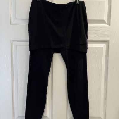 Cabi M'Leggings Size Small Black Skirted Leggings Style #5510